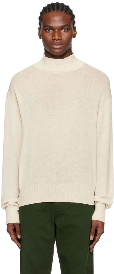 Sveter LEMAIRE LEMAIRE Dropped Shoulder Turtleneck Biela | TO1137 LK1011, 0