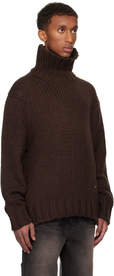 Sveter We11done We11done Chunky Turtleneck Sweater Hnedá | WD-KT3-24-651-U-BR, 1