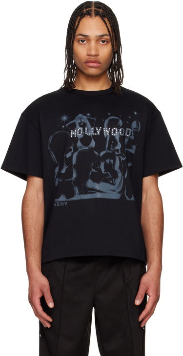 Crop Top MISBHV MISBHV 'Hollywood' Graphic T-Shirt Čierna | 250M111, 0