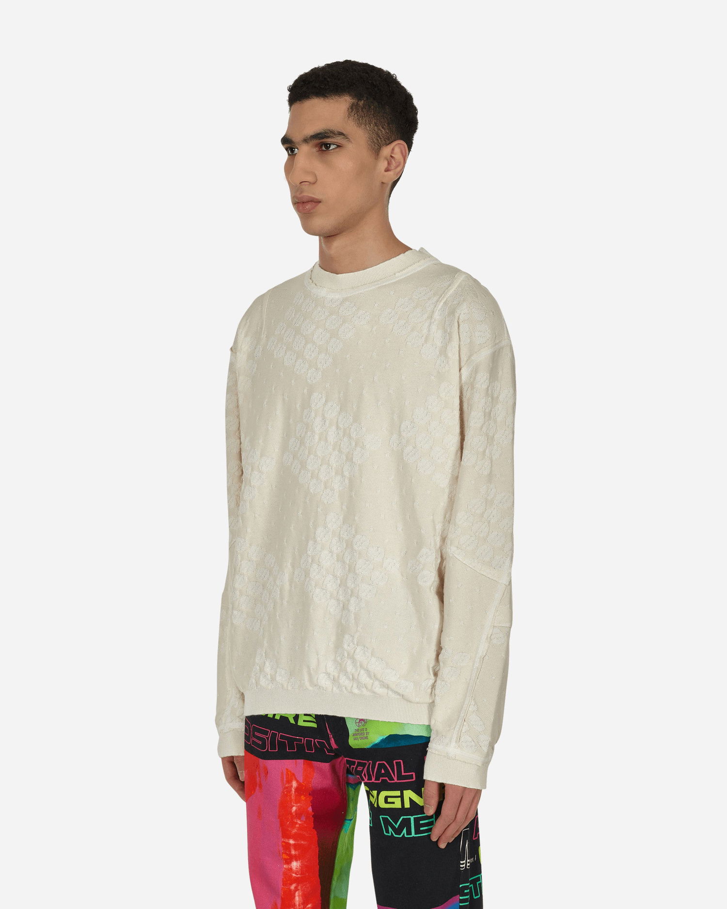 Sveter Jordan College Crewneck Sweater Béžová | 81703846072 IVORY, 1