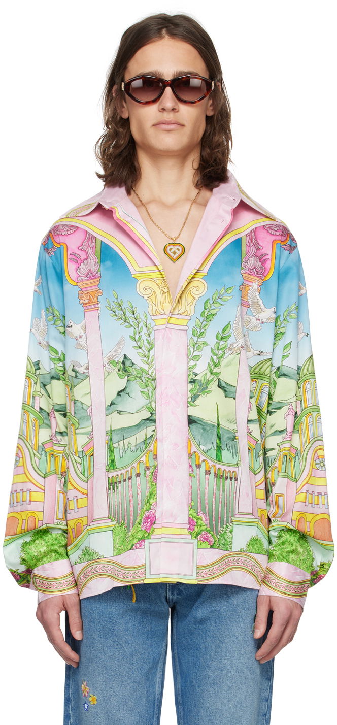 Košeľa Casablanca Casablanca Le Jardin Ideal Print Shirt Rôznofarebný | U-MPS24-SH-021-02, 0