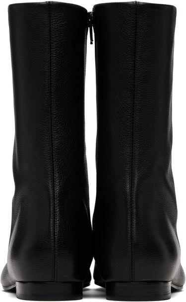 Tenisky a topánky TOTEME TOTEME Grained Leather Ankle Boots Čierna | 254-WAS0264-LE0162, 1