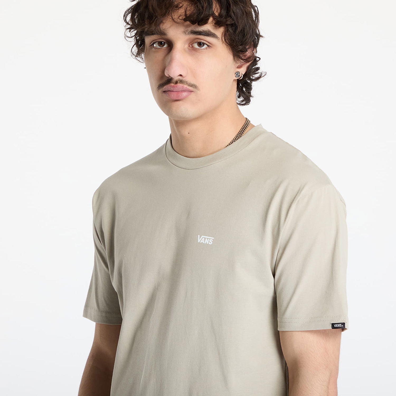 Tričko Vans Vans Left Chest Logo Tee Béžová | VN0A3CZEZUJ1, 1