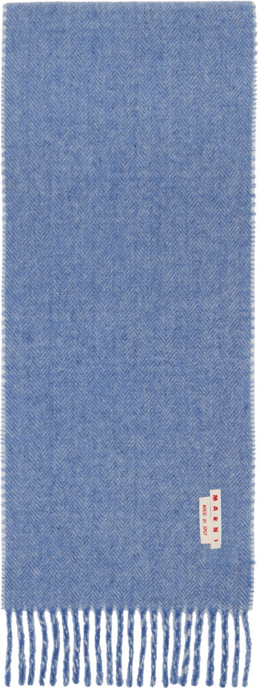 Šál Marni Wool Glen Plaid Scarf Modrá | SCMC0141Y0 UAW056, 1