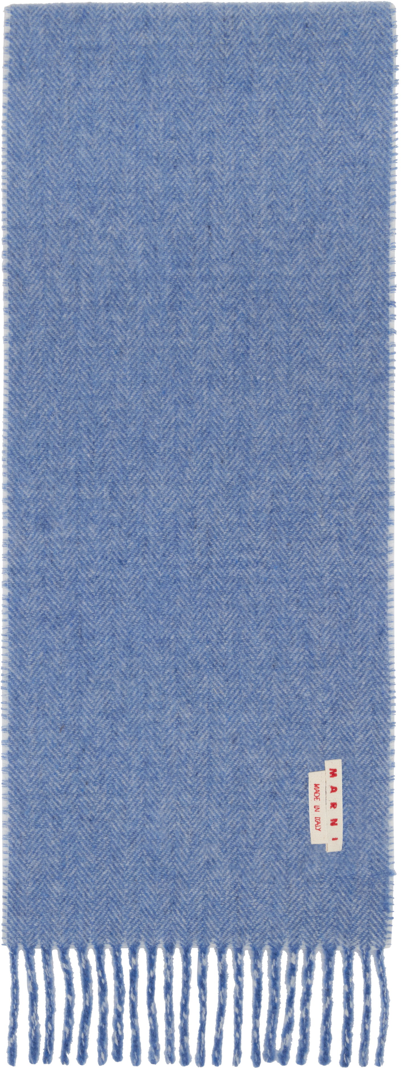 Šál Marni Wool Glen Plaid Scarf Modrá | SCMC0141Y0 UAW056, 1