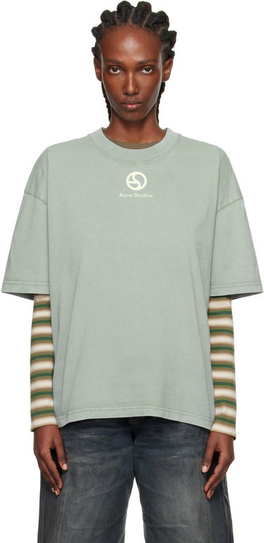 Tričko Acne Studios Acne Studios Logo T-Shirt Zelené | CL0360-, 0