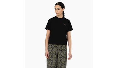 Crop Top Dickies Oakport Cropped T-Shirt Čierna | DK0A4Y8L-BLK, 1