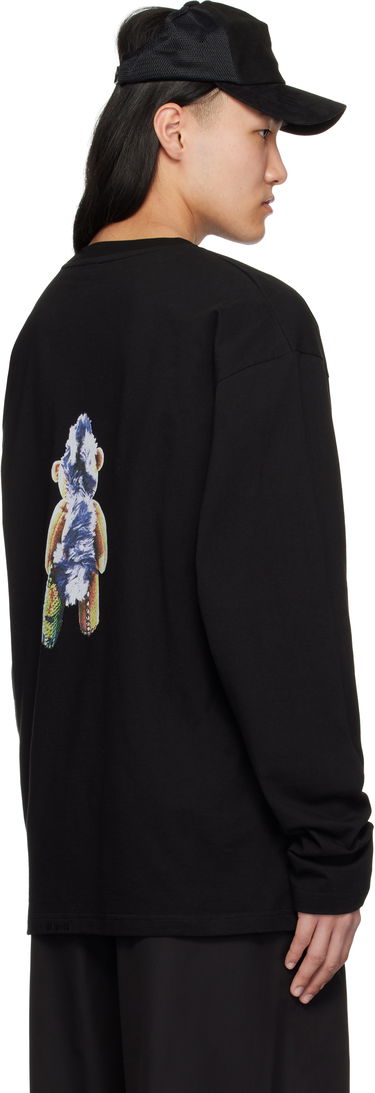 Tričko We11done We11done Punk Teddy Graphic Long Sleeve T-Shirt Čierna | WD-TT0-25-748-U-BK, 2