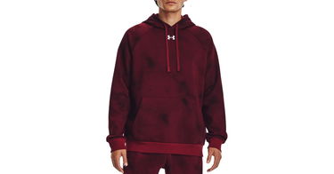 Mikina Under Armour Rival Fleece Printed Hoodie Vínová | 1379759-600, 1