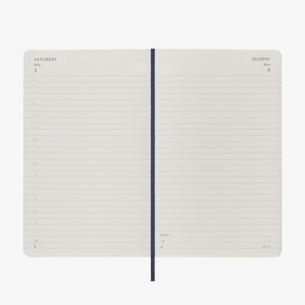Denník Moleskine 2025 Daily Planner Notebook Modrá | 8056999270155, 1