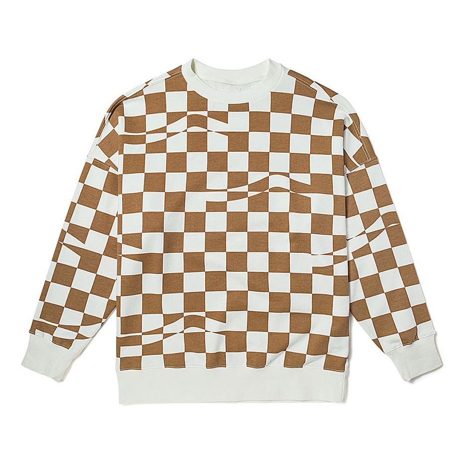 Sveter Vans Checkerboard Print Hoodie Hnedá | VN00091HC1L, 0
