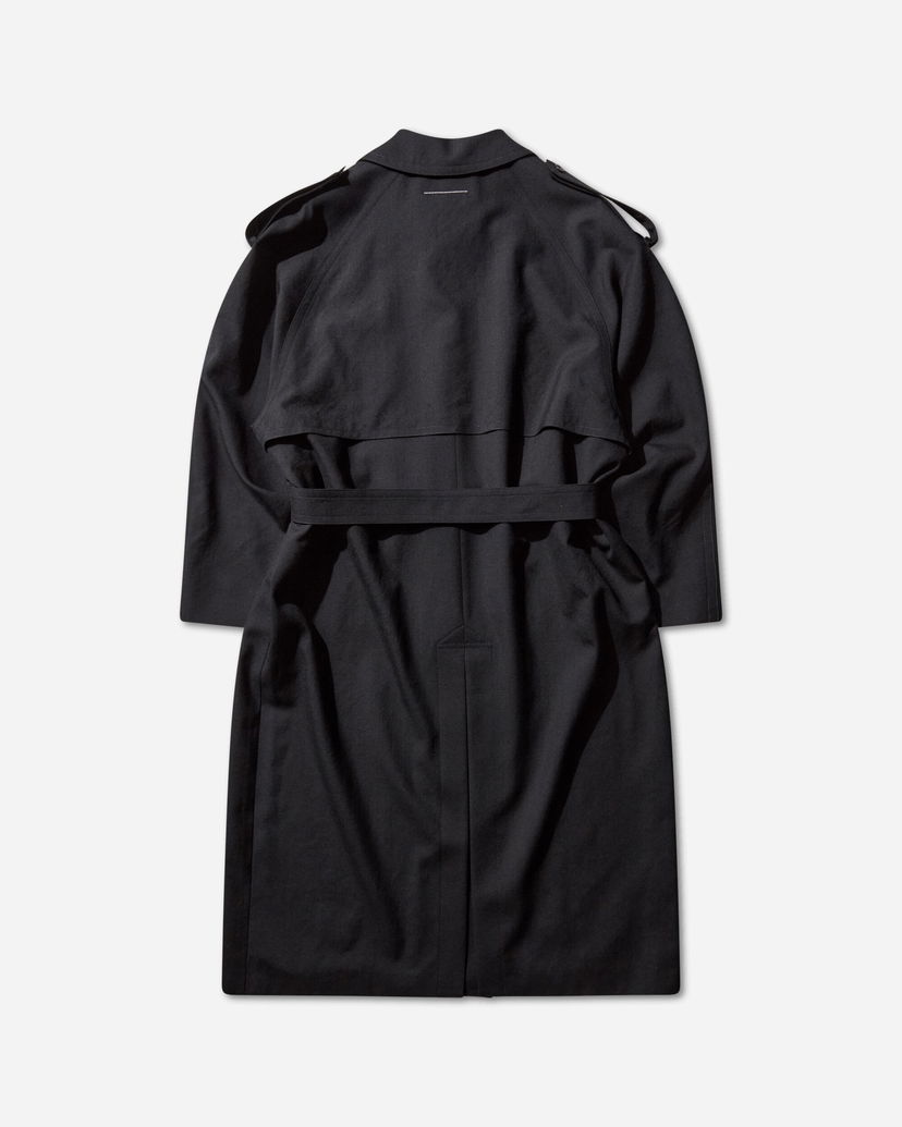 Trenčkot Maison Margiela Wool Trench Coat Čierna | SH2AH0013 900