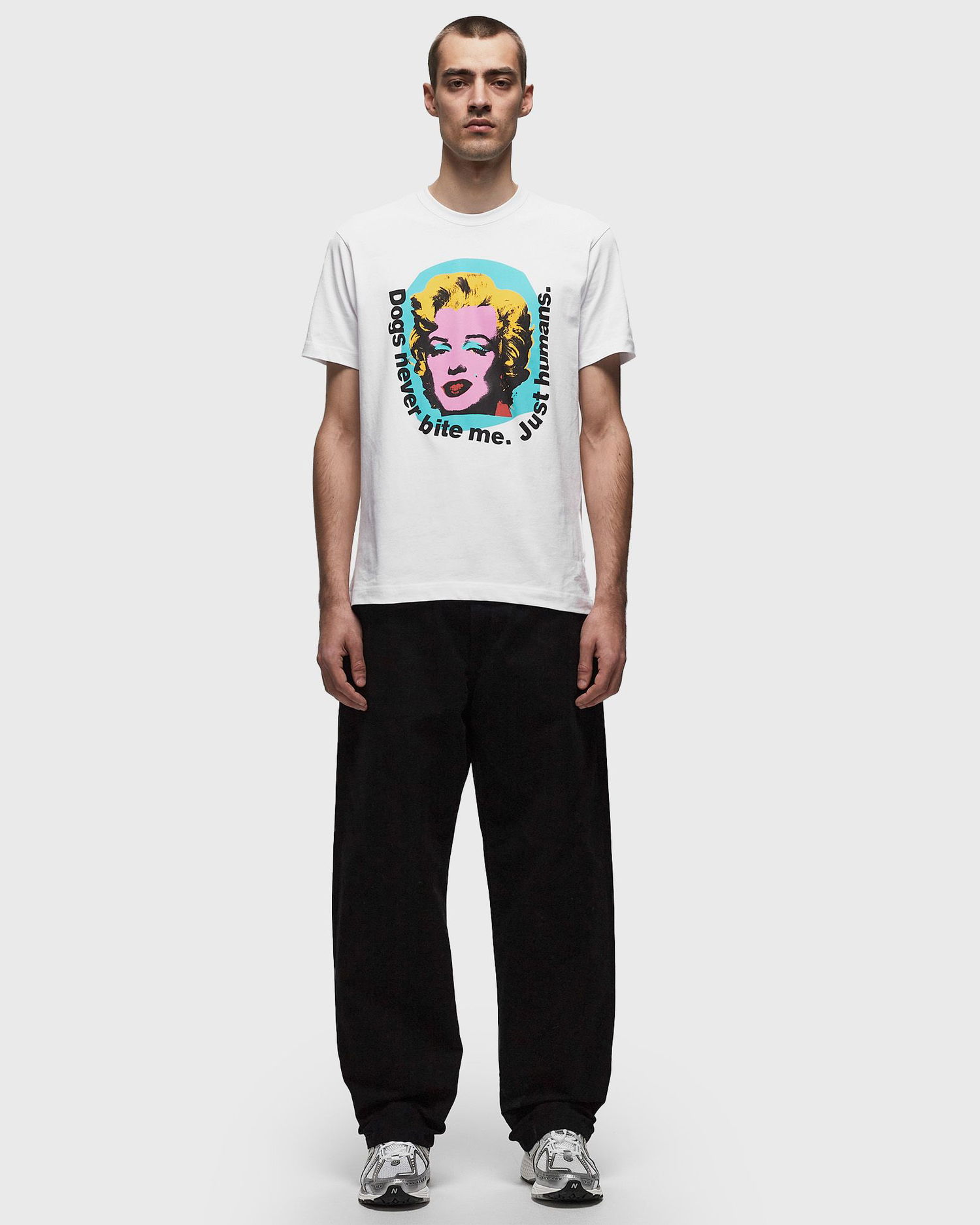 Tričko Comme des Garçons Shirt MENS T-SHIRT KNIT Biela | FM-T005-S24-WHITE, 1