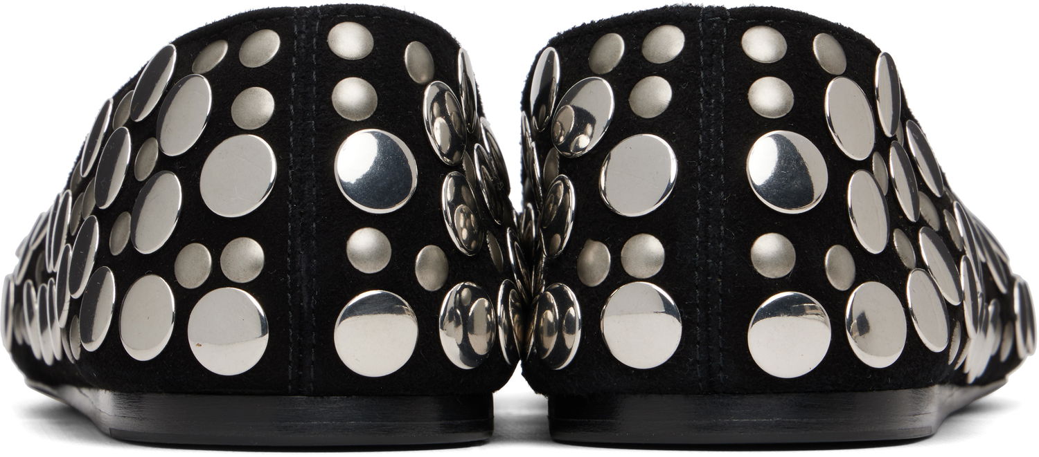 Tenisky a topánky Khaite Jane Studded Suede Ballerina Flats Čierna | F4059-970, 1