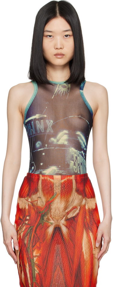 Body Jean Paul Gaultier Gaultier 'The Pigalle' Printed Bodysuit Modrá | 24/30-F-BD044-T552-59560100, 0