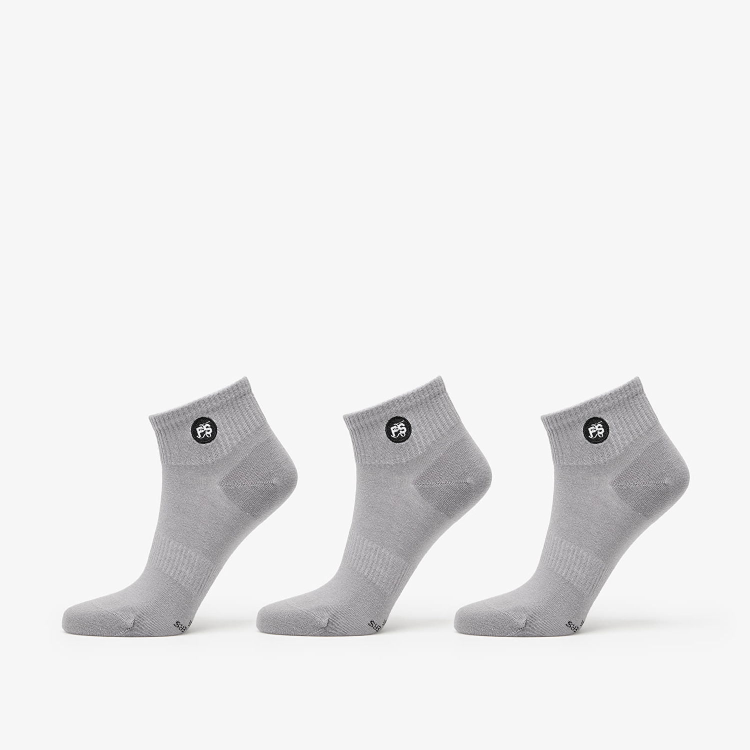 Ponožky Footshop Ankle Socks 3-Pack Grey Šedá | FTSHP_375, 0