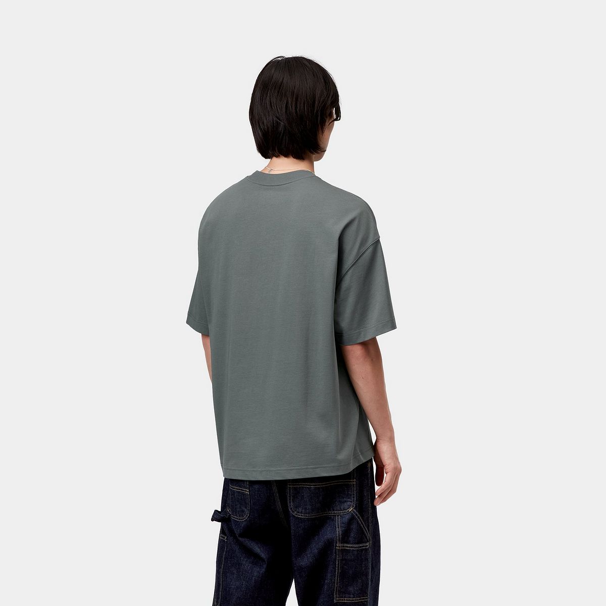 Tričko Carhartt WIP Short-Sleeve Signature Script T-Shirt Šedá | I033828_66, 1