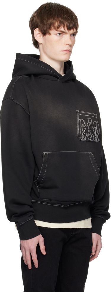 Mikina AMIRI AMIRI MA Outline Oversized Hoodie Čierna | AMJYHD1120, 1