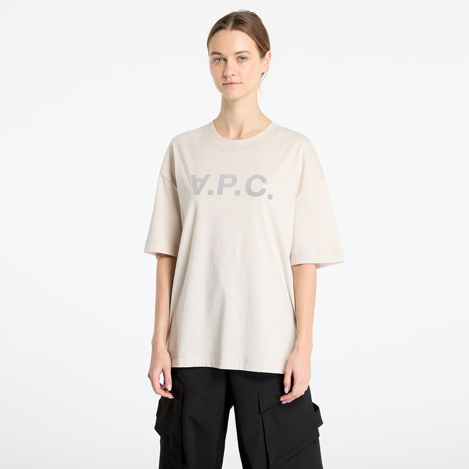 Tričko A.P.C. Oversize Grand T-Shirt Béžová | COHBO-M26385 AAE, 1