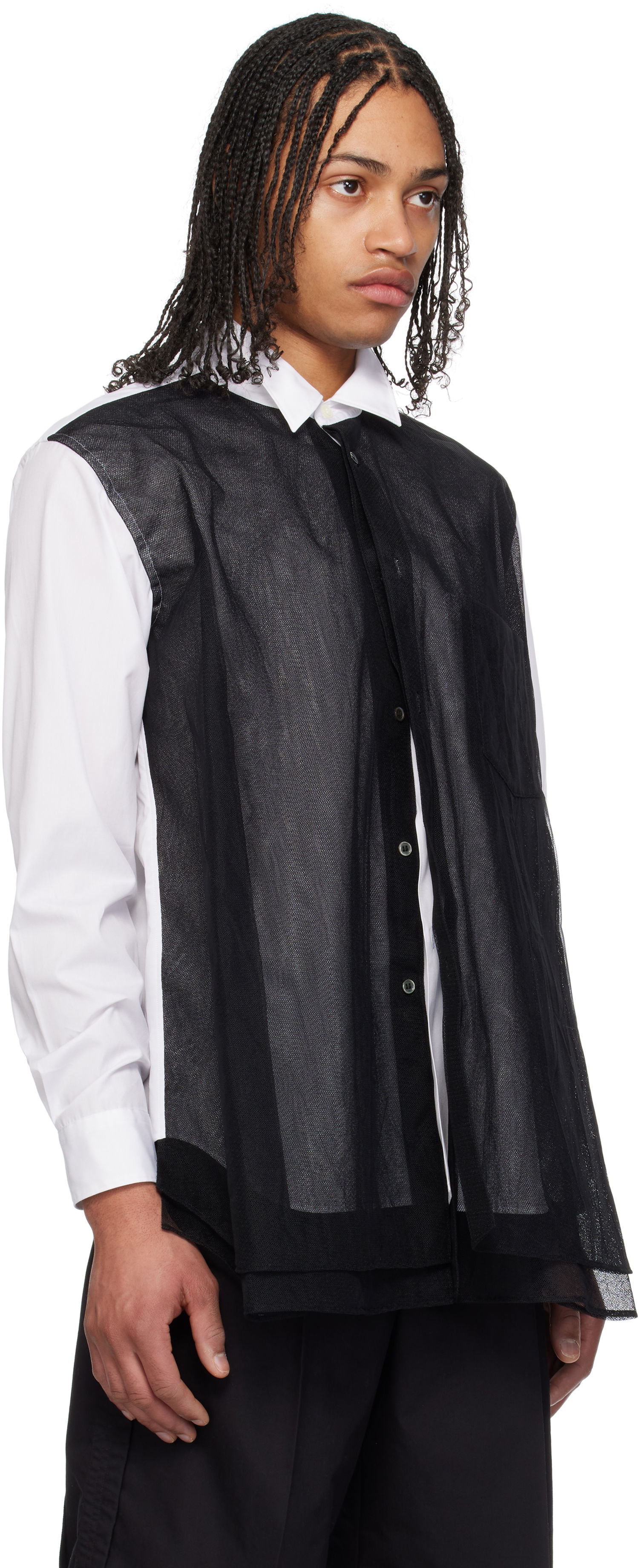 Košeľa Comme des Garçons Homme Plus Layered Shirt Čierna | PO-B009-051, 1