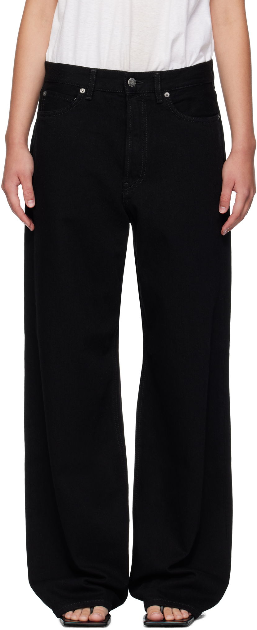 Džínsy Acne Studios Acne Studios Loose Fit 1981 Jeans Čierna | C00100-