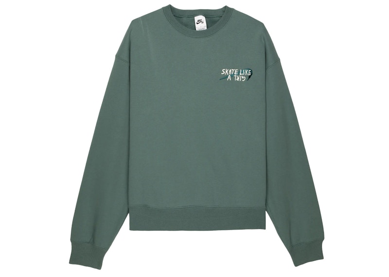 Sveter Nike SB SB Skate Like A Girl Crewneck Sweatshirt Zelené | DQ7306-384, 0