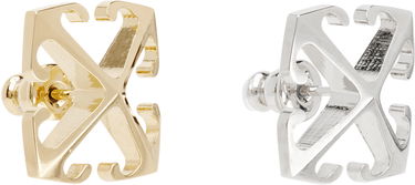 Spona Off-White Off-White Bicolor Mini Arrow Earrings Žltá | OWOD29MS25MET0017672, 1