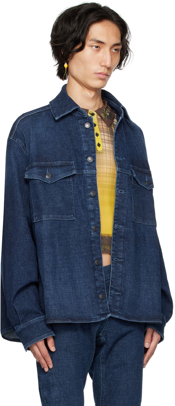 Bunda Ottolinger Ottolinger Denim Buttoned Shirt Modrá | 1700408, 1