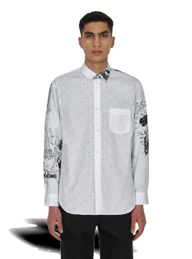 Košeľa Comme des Garçons Christian Marclay Printed Shirt Biela | FI-B053 1