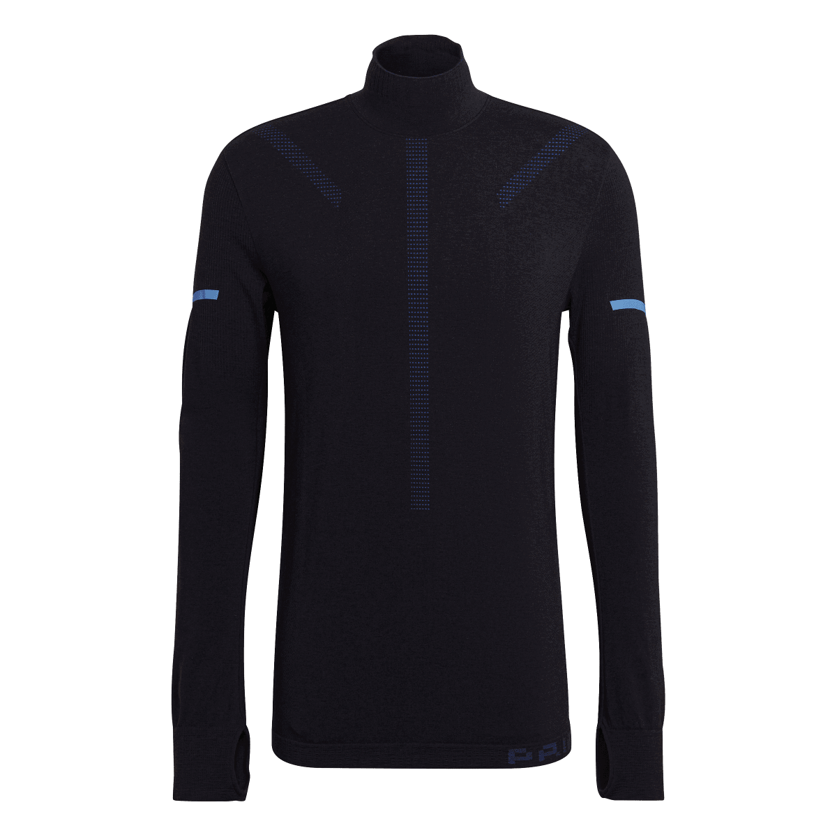 Sveter adidas Originals Engineered Knit Long Sleeve Mock Neck Midlayer Čierna | GT9948, 0