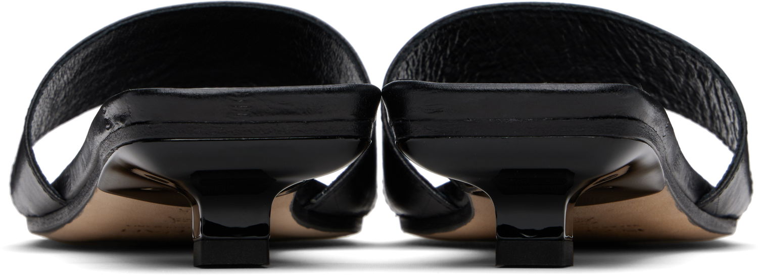 Doplnky BY FAR BY FAR Ceni Eel Embossed Leather Heeled Sandals Čierna | MWFHO014CL036BK001PL, 1