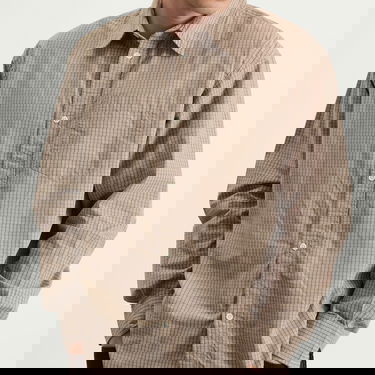 Košeľa NORSE PROJECTS Ole Oversize Poplin Check Shirt Béžová | N40-0851-9023, 5