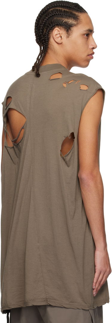 Tielko Rick Owens Rick Owens DRKSHDW Hollywood Tarp Sleeveless T-Shirt Hnedá | DU01E3158 BHDSD, 2
