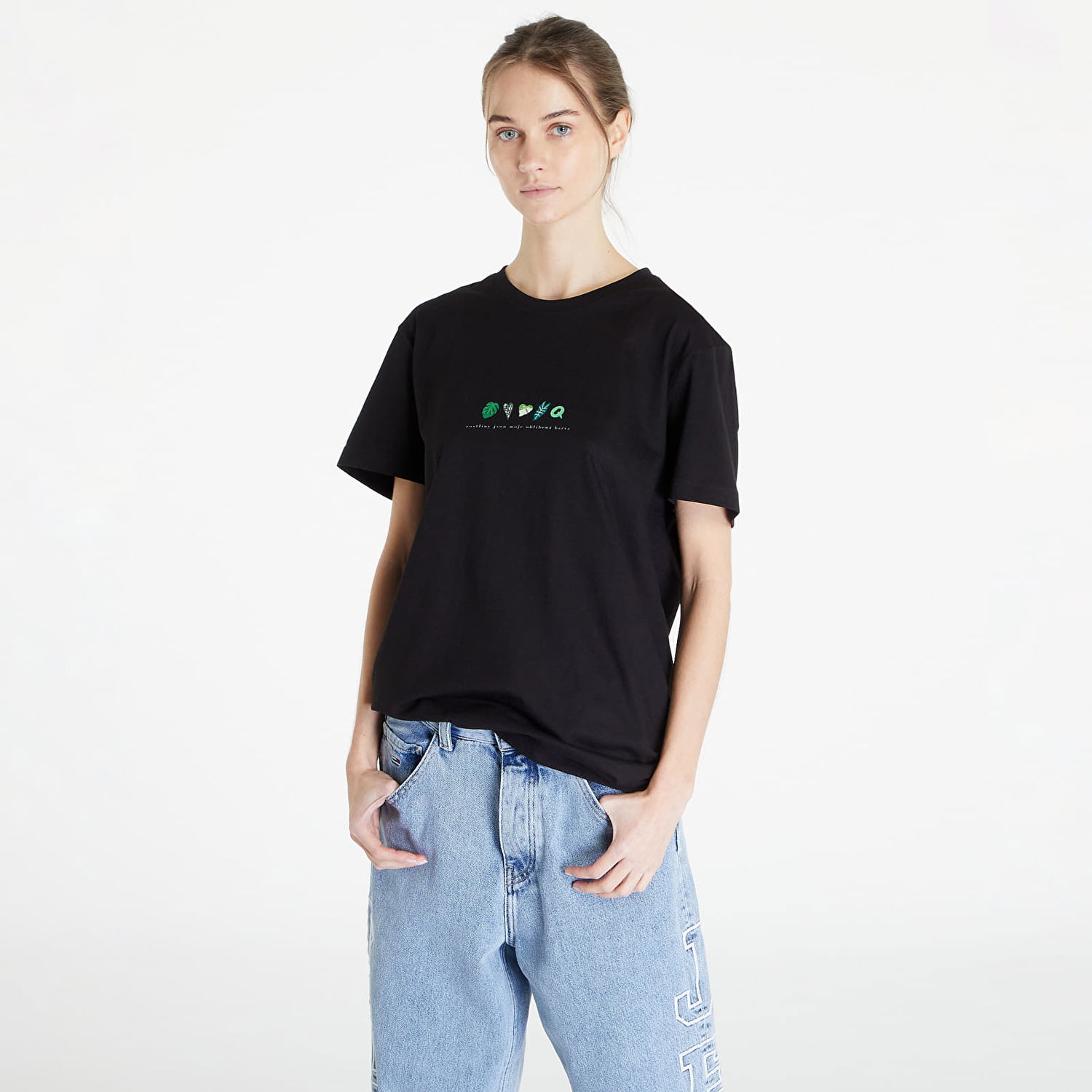 Tričko Queens Rostliny Jsou Moje Oblíbená Barva T-Shirt Čierna | QNS_034, 0
