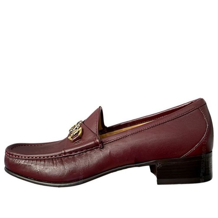 Tenisky a topánky Gucci Classic Loafers With Gold-Tone Buckle Vínová | 575113-DLC90-6123
