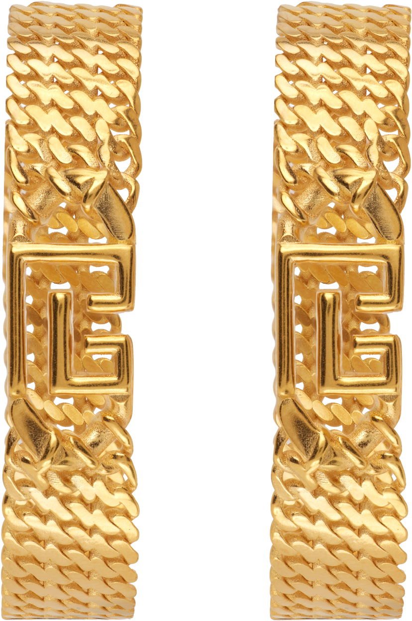Náušnice Balmain Sync 'PB' Brass Hoop Earrings Metalická | FN1XK519MBRA