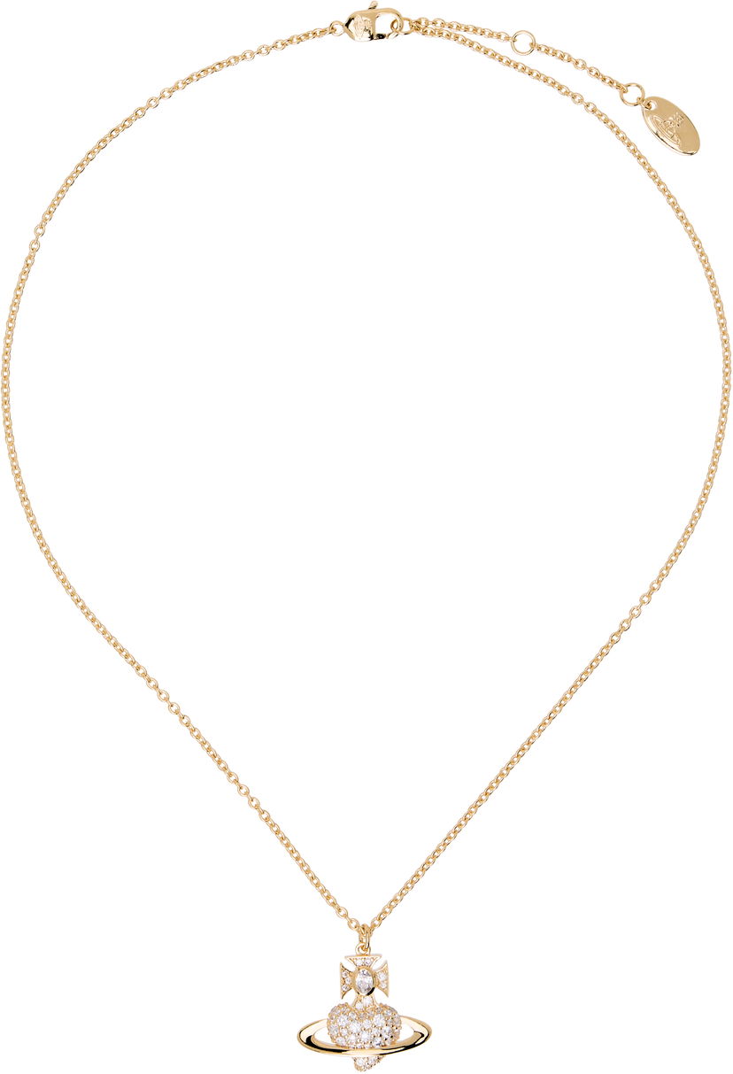 Náhrdelník Vivienne Westwood Valentine's Agnatha Bas Relief Pendant Necklace Metalická | 630203G0-02R102-