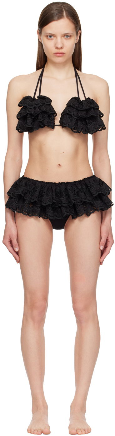 Plavky Chopova Lowena Chopova Lowena Ruffled Bikini Čierna | W6334, 0