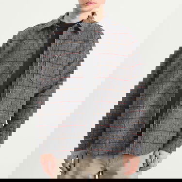 Košeľa Portuguese Flannel Flannel Herringbone Plaid Overshirt Rôznofarebný | AW25076-GRY, 2