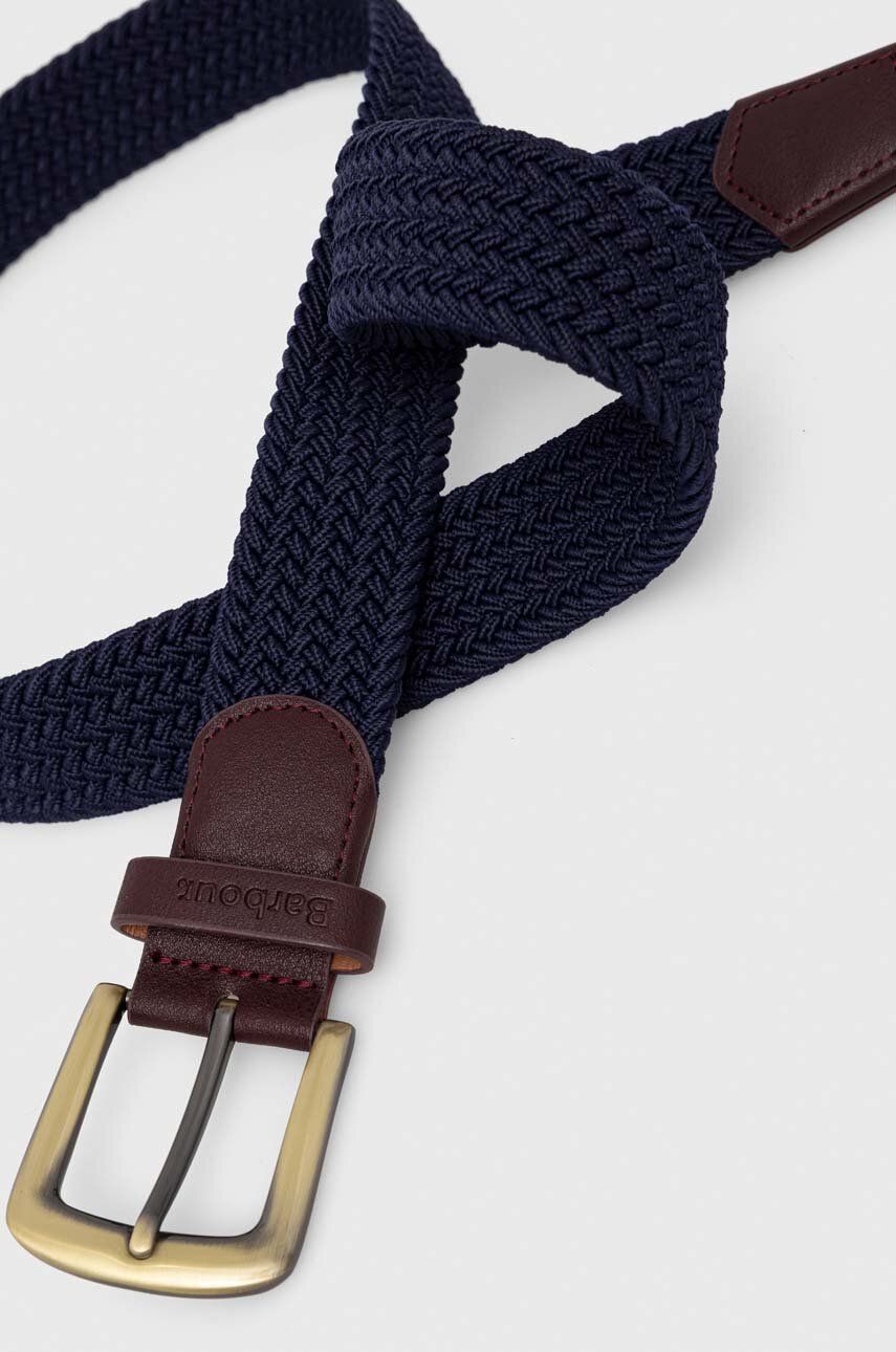 Opasok Barbour Braided Elastic Belt Modrá | MAC0038, 1