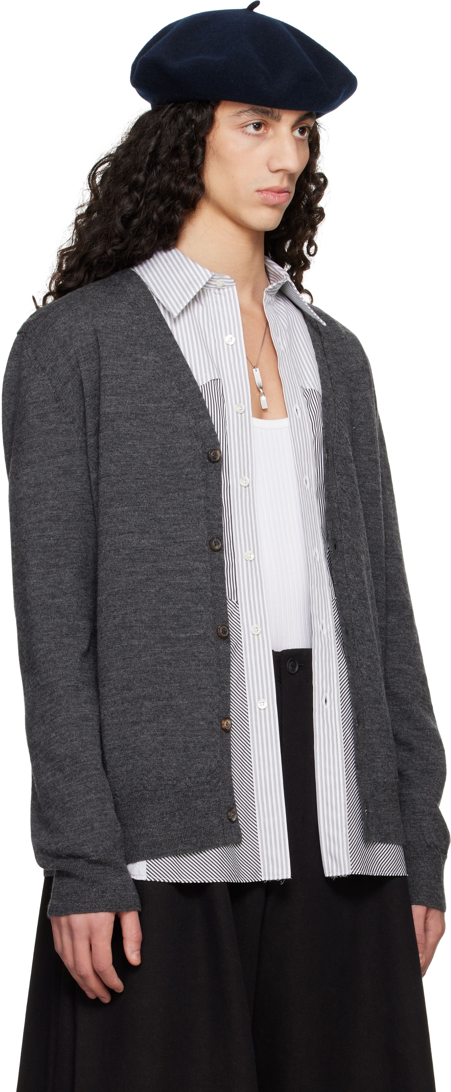 Sveter Maison Margiela Maison Margiela Cardigan Šedá | S50HP0027 M13098, 1