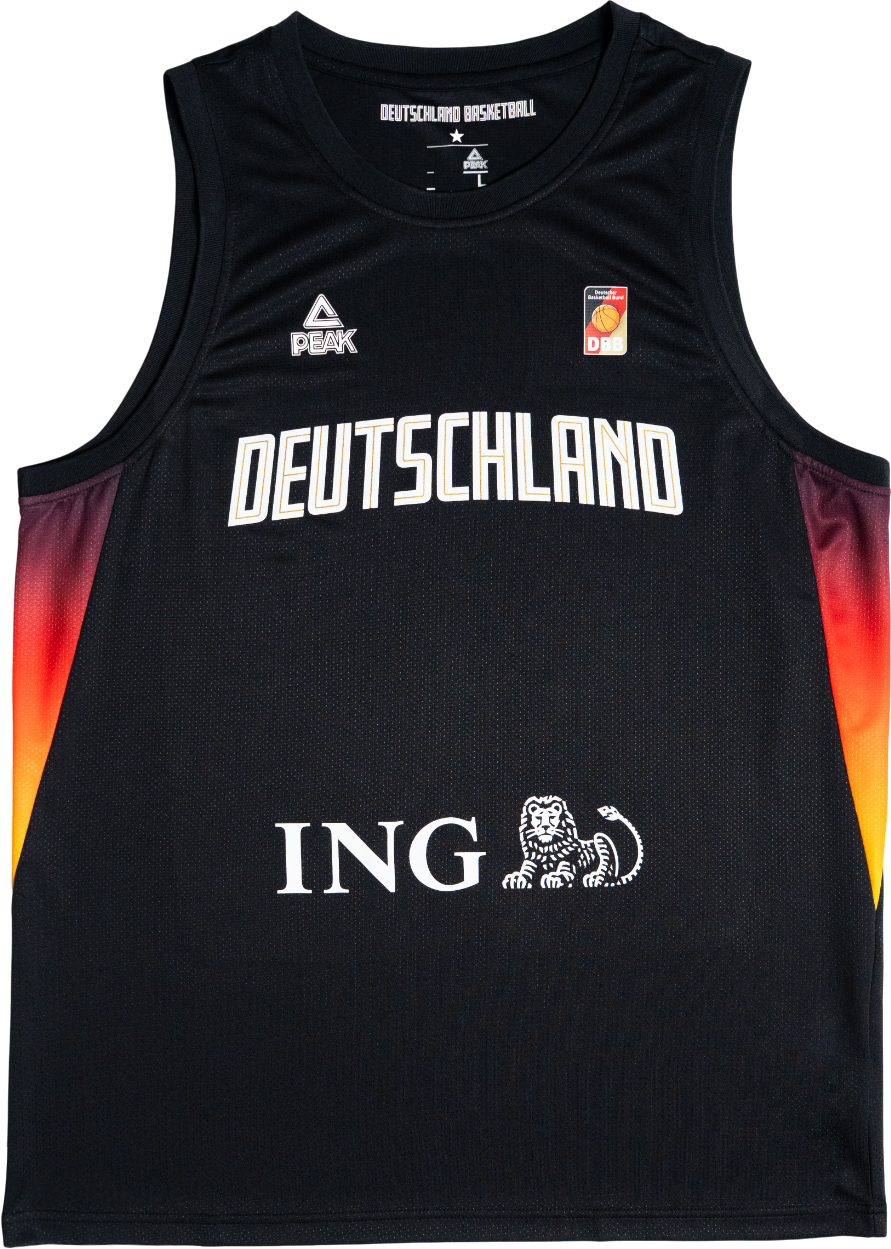 Dres Peak DBB Deutschland Eurobasket 2025 Basketball Jersey Rôznofarebný | 25062-black, 0