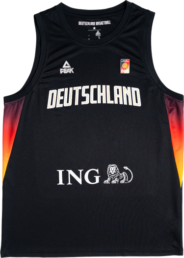 Dres Peak DBB Deutschland Eurobasket 2025 Basketball Jersey Rôznofarebný | 25062-black, 0