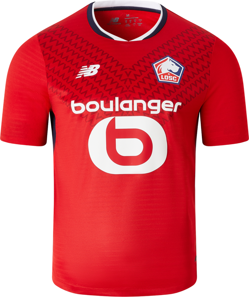 Dres New Balance Lille LOSC Home Short Sleeve Jersey 2024/25 Červená | mt230339-hme