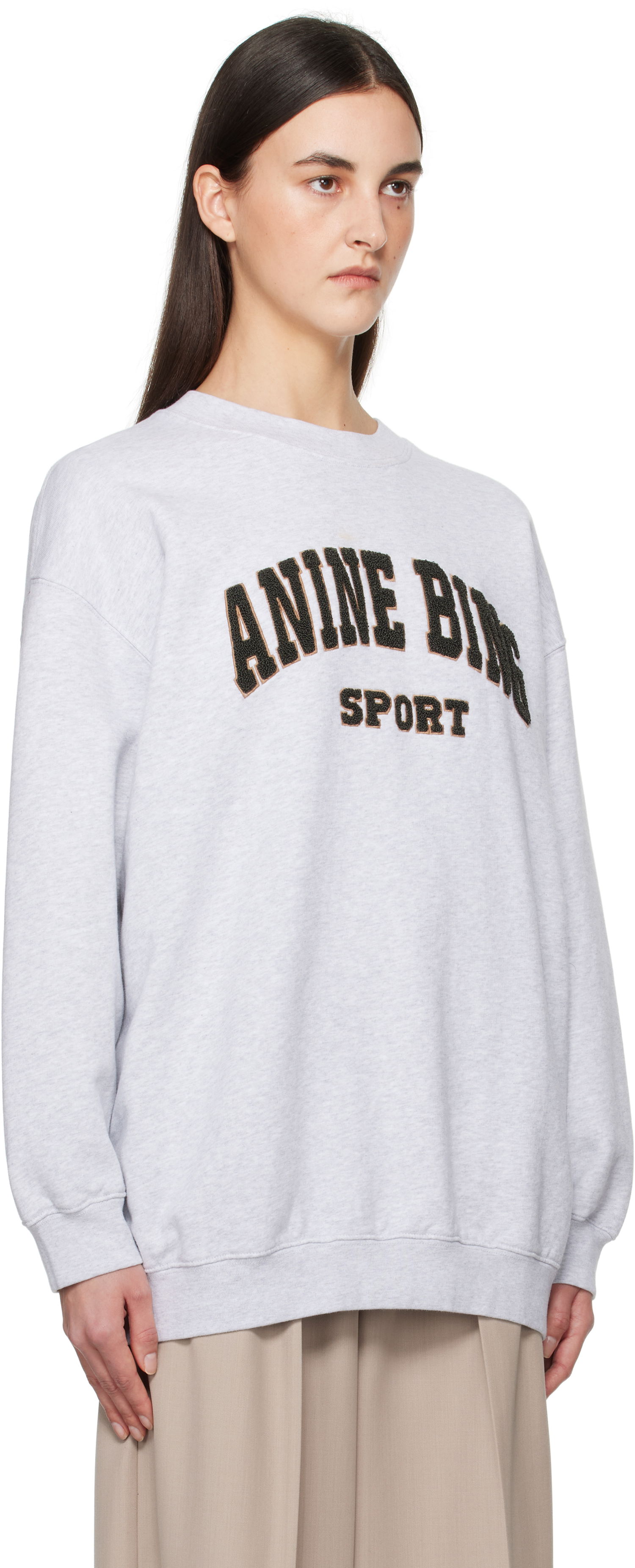 Sveter Anine Bing Anine Bing Tyler Sport Sweatshirt Šedá | S-08-5205-030, 1