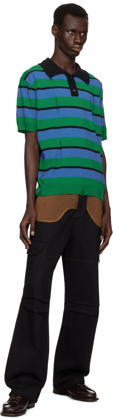 Polo tričko Andersson Bell Andersson Bell Damaged Stripe Knit Polo Rôznofarebný | atb1242m, 3