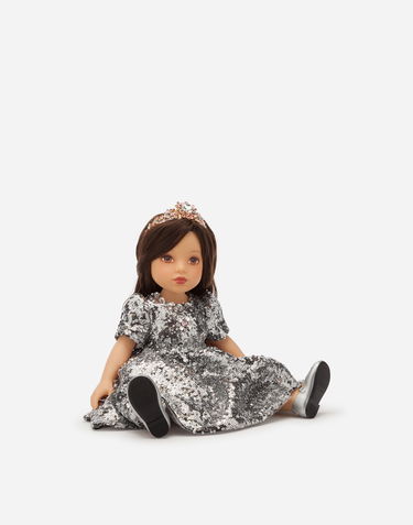 Flexstyle Dolce & Gabbana Sequined Doll Dress Metalická | LCJA21G7VAZS9000, 3