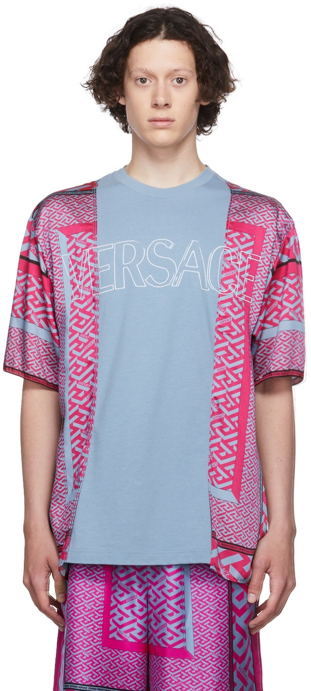 Tričko Versace Polyester T-Shirt Modrá | 1004290 1A03078, 0