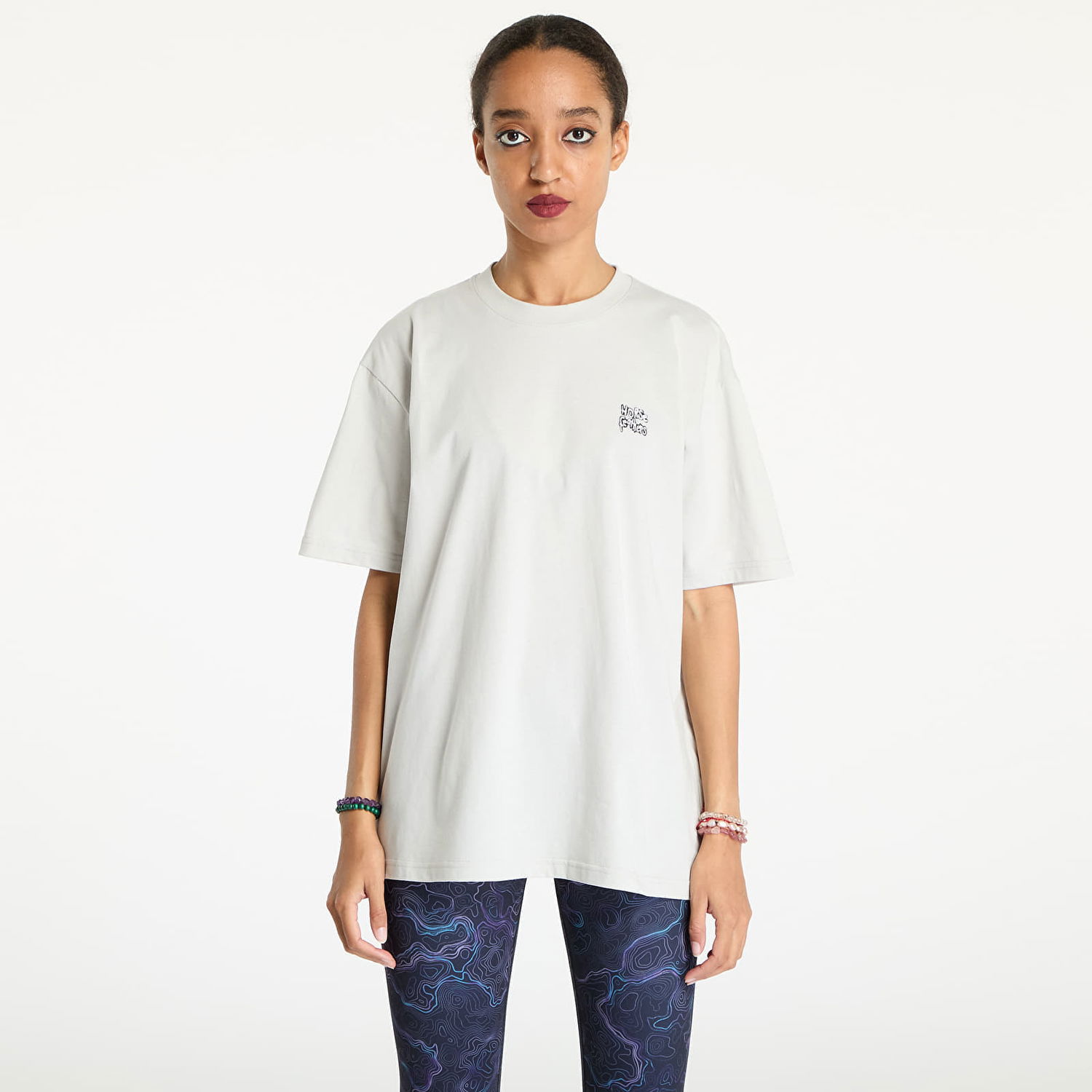 Tričko Horsefeathers T-shirt Enif Top Cement M Biela | SW922B, 0