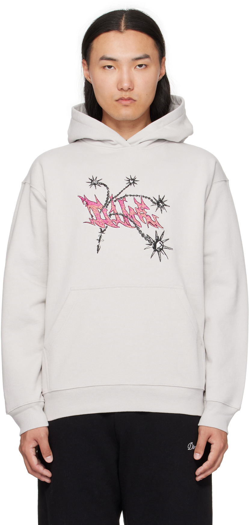 Mikina Dime Dime Frail Hoodie Šedá | DIMEFA2555CEM